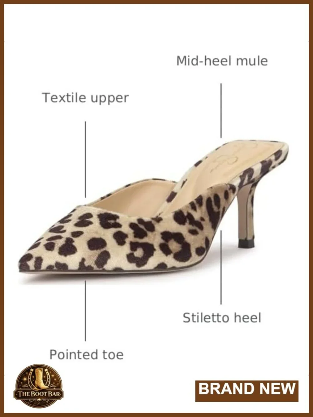 Jessica Simpson Belvaen Pointed Toe Stiletto Mule Slip-On Heeled Sandal